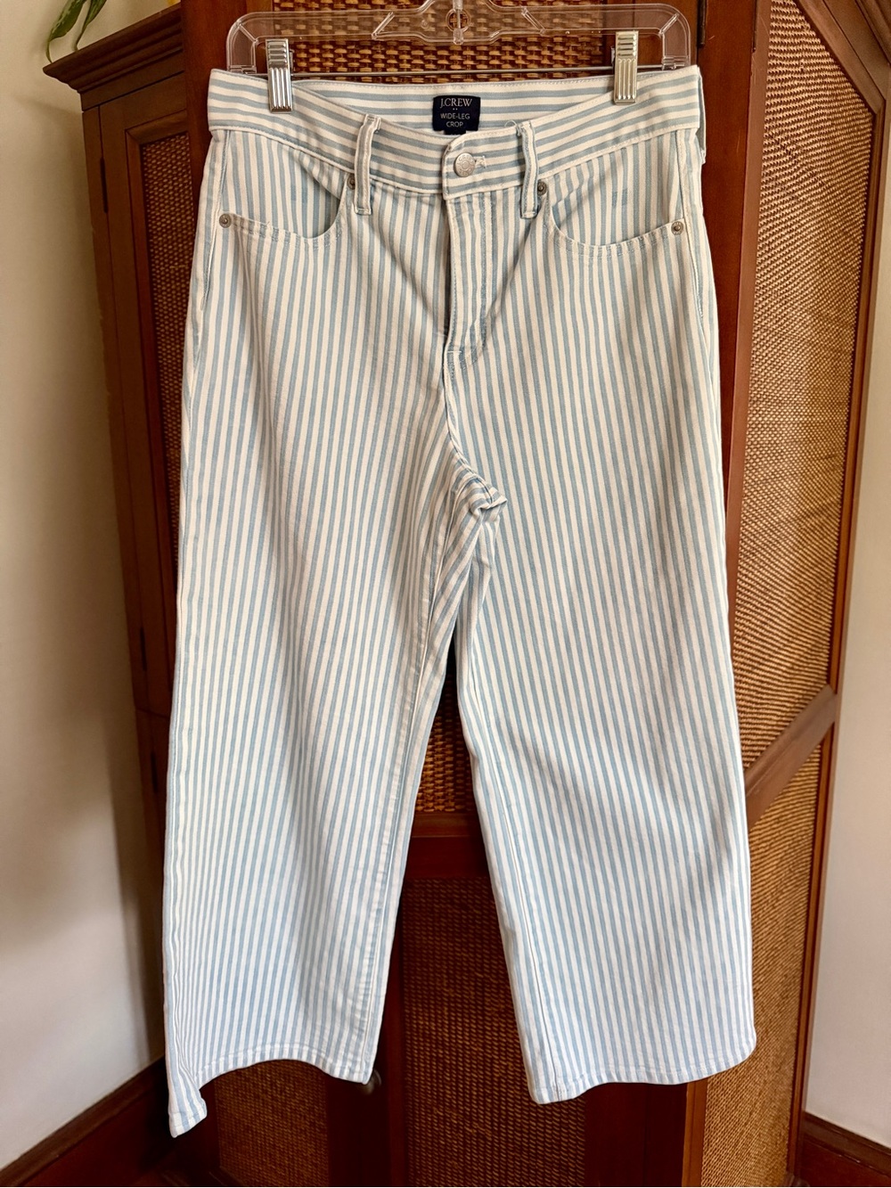 J. Crew Striped Wide Leg Crop